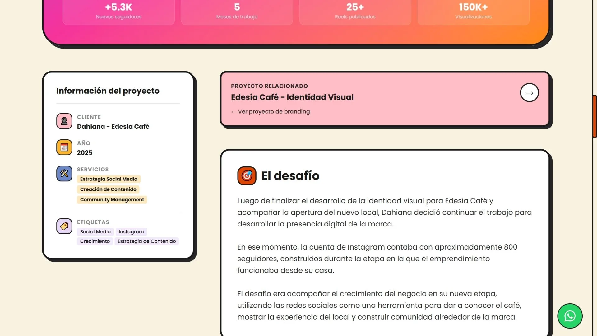 Portfolio de Arrancandonga con proyectos de identidad visual